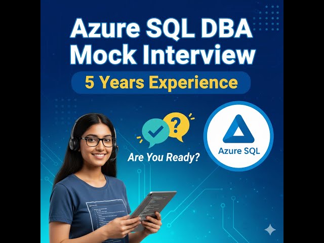 Azure SQL DBA Mock Interview for 5 Years Experience