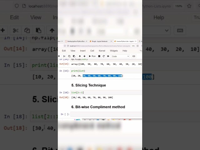 Incredible Slicing Trick to Reverse Python List in Seconds!