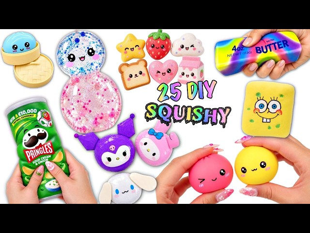 25 VIRAL DIY Fidgets & Squishies You NEED To Try! 🧽✨