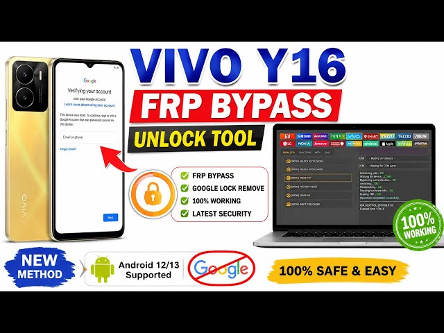 Vivo Y16 Frp Bypass ,Vivo Y16 Frp Bypass Unlock Tool / Vivo Y16 Frp Bypass Android 15