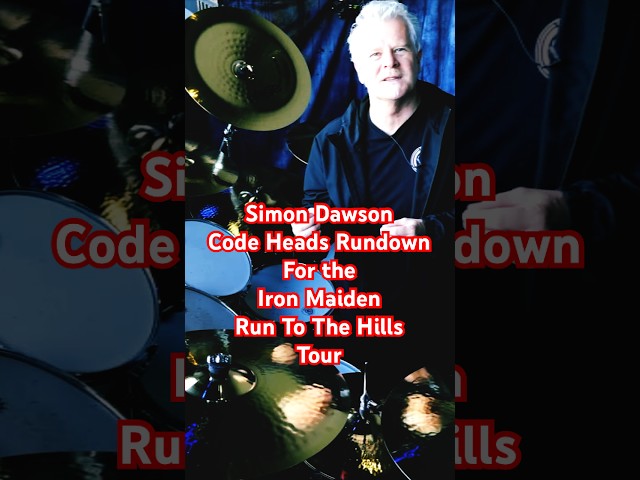 Simon Dawson playing Code Heads on the Iron Maiden Run To The Hills Tour