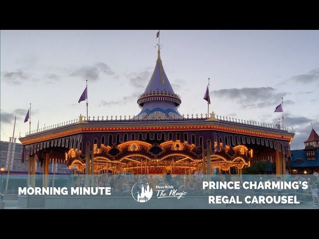 Walt Disney World - Magic Kingdom - Fantasyland - Prince Charming Regal Carrousel at Dusk (4K) (HD)