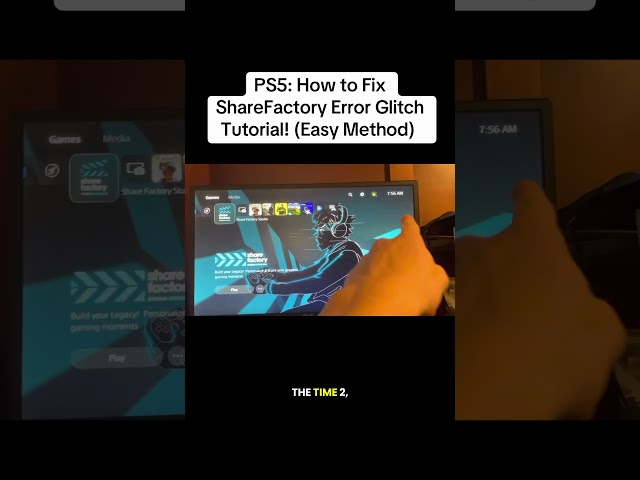 PS5: How to Fix ShareFactory Error Glitch Tutorial! (Easy Method)