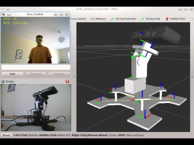 phantomx camera turret face tracking