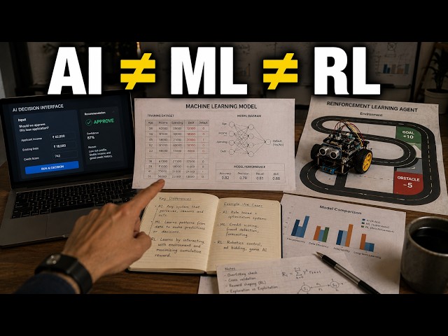 AI vs Machine Learning vs Reinforcement Learning: What's the REAL Difference?