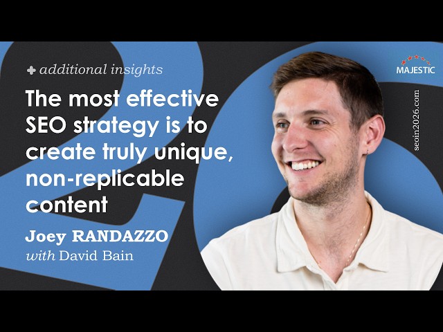 The most effective SEO strategy is to create truly unique, non-replicable content - Joey Randazzo