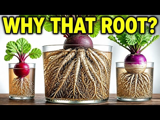 Radish vs Beet vs Turnip in Tea Water... ONE ROOT SYSTEM MADE NO SENSE!