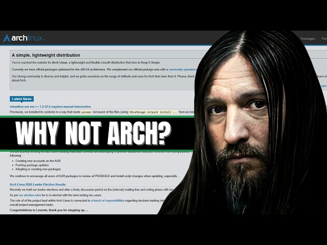 Why I Don't Use Arch Linux (And It's Not the Install)