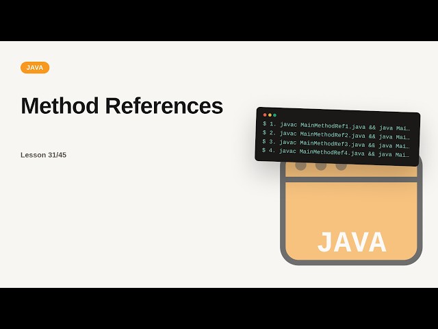 Method References | Java Tutorial