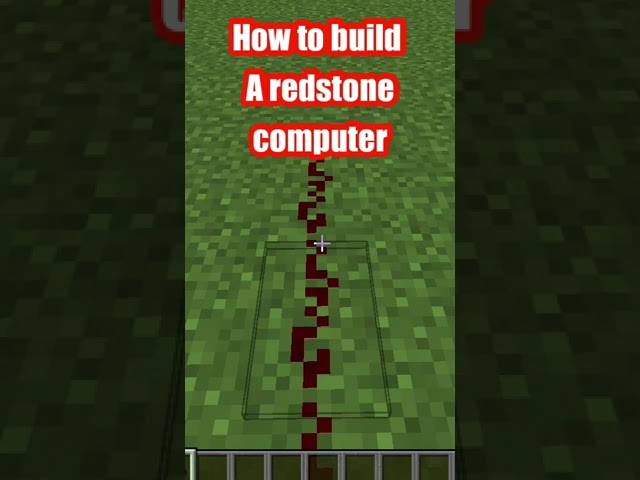 How to build a redstone computer!! #minecraft #computer #minecraftshorts #redstone #minecraftbedrock