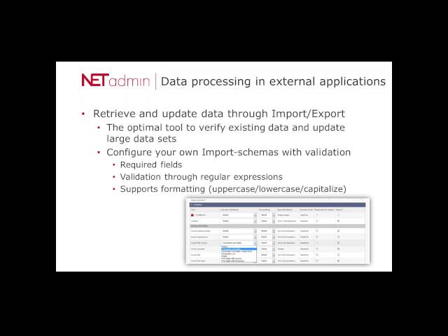 Improve Data Quality in NETadmin (ENG) 150422