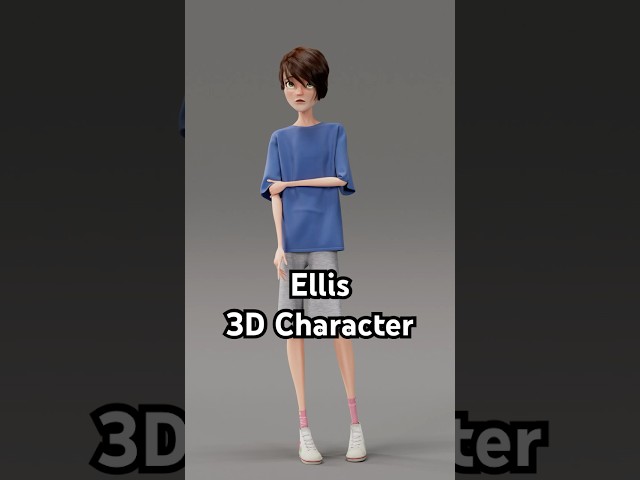 Ellis | 3D Character from Animated Short Film "Ellis' Reflection"