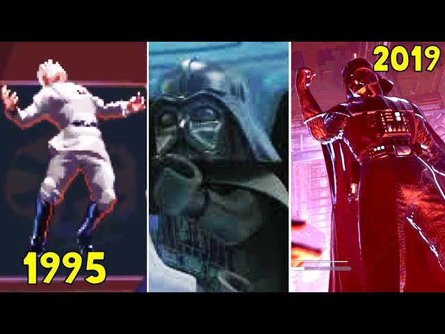 Darth Vader Using The Force in Star Wars Games 1995-2019