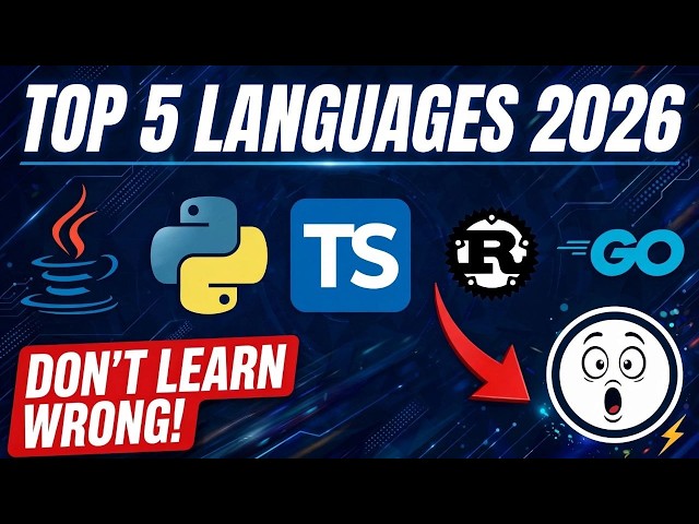 Top 5 Programming Languages in 2026 | Which Language to Learn First? #video #trend #trending