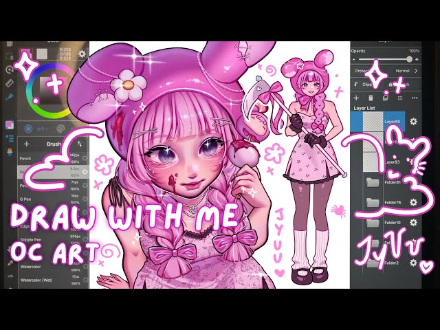 ·˚draw with me | Original Character (OC) Halloween Drawing | Full Drawing Process