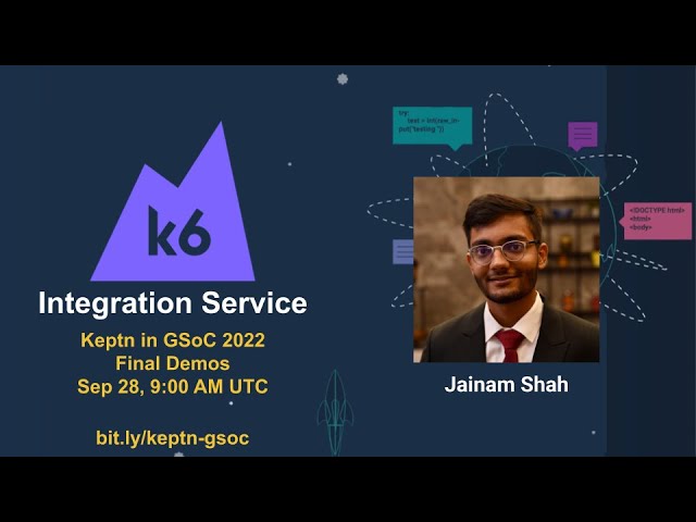 k6 Integration Service for Keptn - GSoC Project Demo