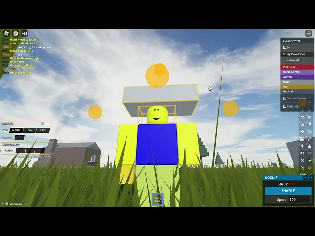 Tutorial for attaching parts to your body with btools in roblox.