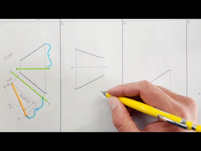 How to determine a TRUE LENGTH and TRUE ANGLE of a line - HSE | Page 9-3 | Grade 10