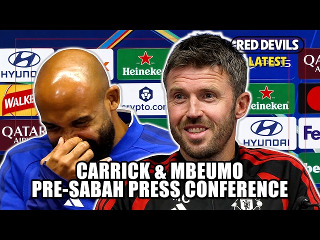 Michael Carrick and Bryan Mbeumo on Champions League return, Sesko and De Ligt | Man Utd v Sabah
