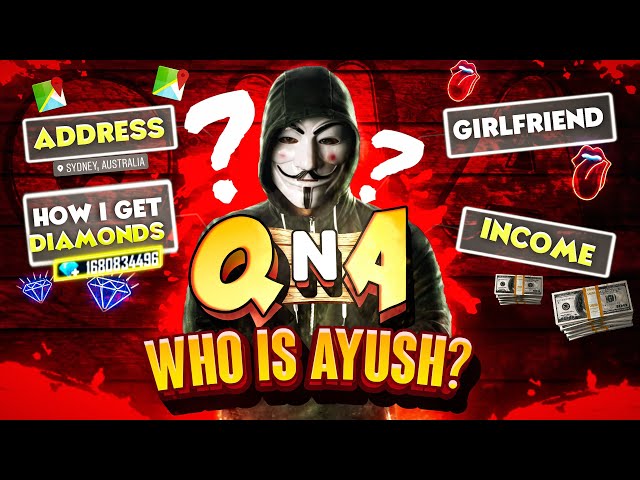 WHO IS AYUSH || 500K SPECIAL QNA 🔥|| MY FACE REVEAL