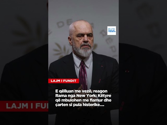 E qëlluan me vezë, reagon Rama nga New York: Këtyre që mbulohen me flamur dhe çarten si pula...