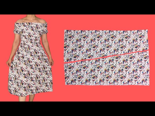 Beautiful Trendy Dress ✂️ | Pattern-Free, Simple Sewing for Beginners 🧵
