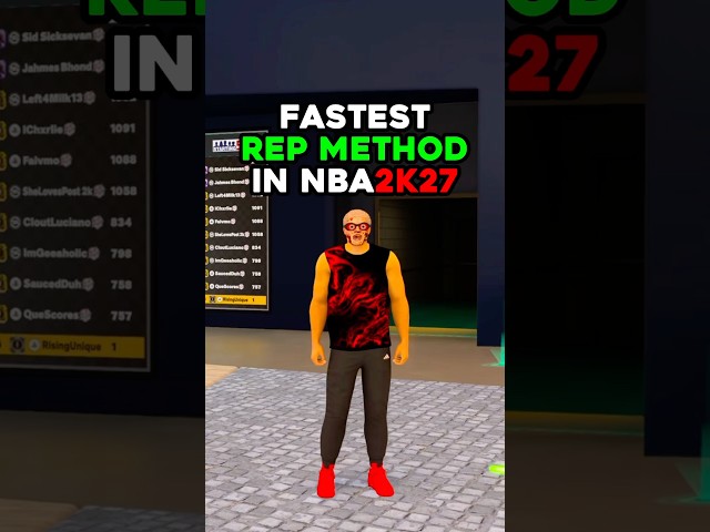 THE BEST REP METHOD in NBA 2K27! REP UP VERY FAST NOW! BECOME TOP 10 IN NBA 2K27!