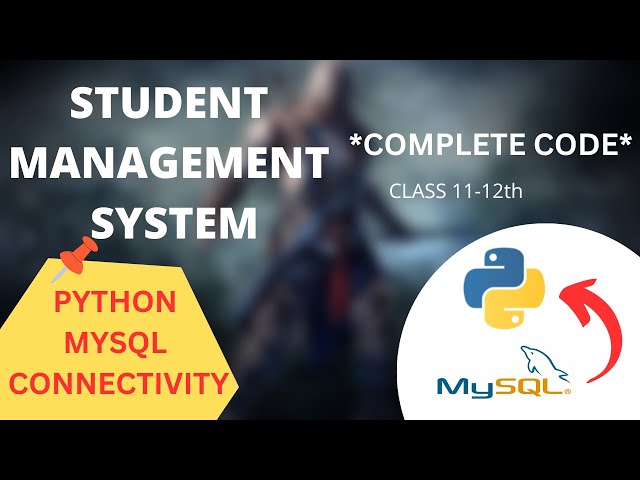 Part-2 Student Management System *Complete Code*