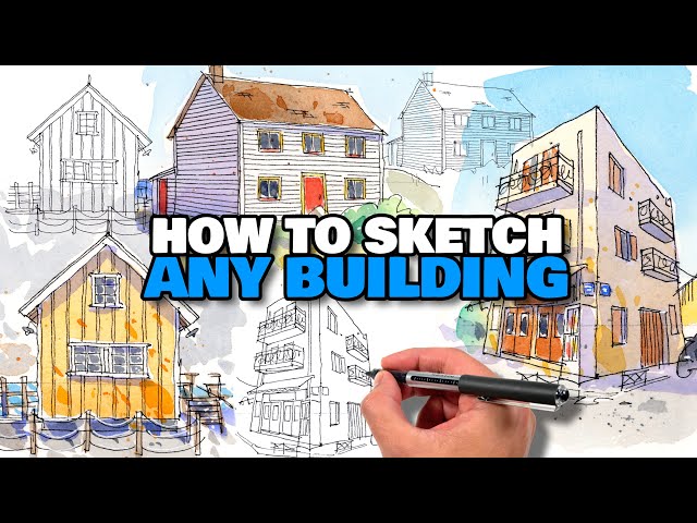 How To Sketch Any Building | Urban Sketching For Beginners