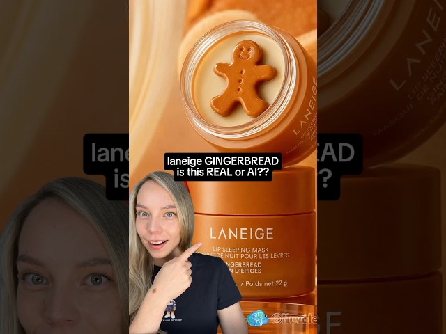 LANEIGE GINGERBREAD… real or AI?? #laneige #lipgloss #skincare #lips #beauty #sephora #preppy #haul