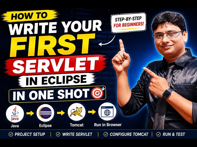 Write Your FIRST Servlet in Eclipse (Step-by-Step for Beginners) || Java Servlet Tutorial