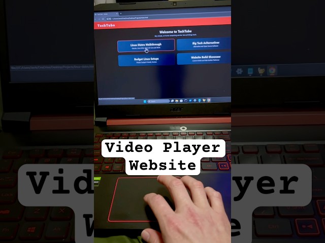 Video Player Custom Website