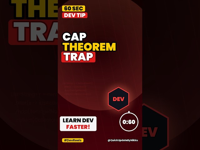 CAP Theorem Is Lying To Your Face | Java System Design #Shorts