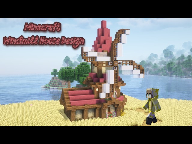 Minecraft | How To Build Fantasy Windmill Design [Tutorial]