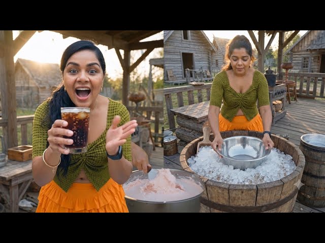 🥤🔥 How They Made Ice Cream Before Electricity,   How to make CLEAR cola, Clear coke creation