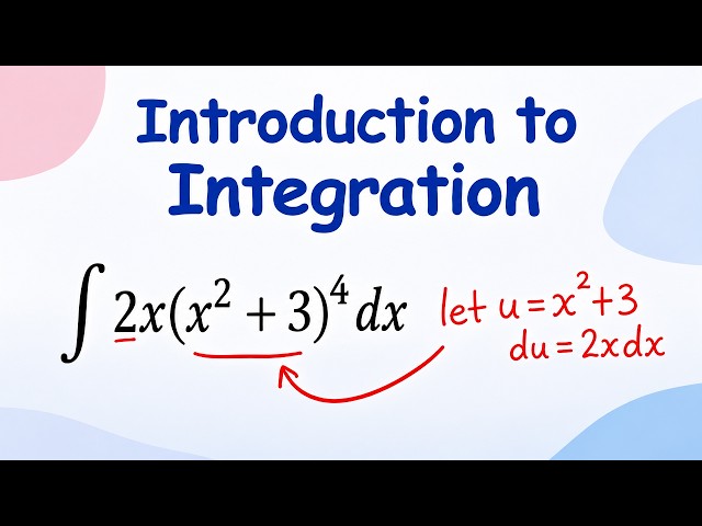 Integration by Power Rule & Substitution  | Form 5 Calculus