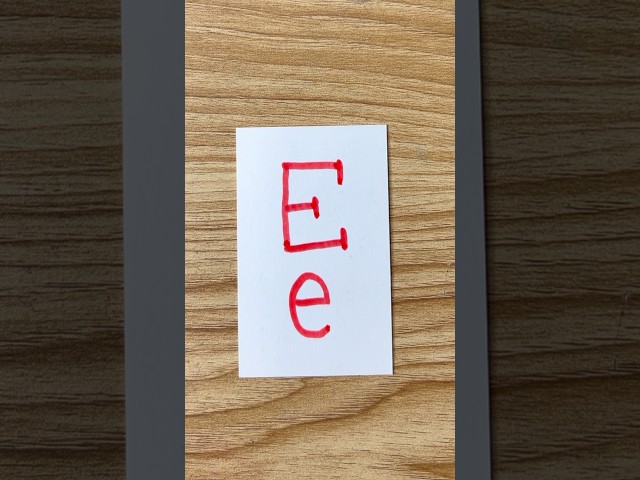 easy letter drawing E e