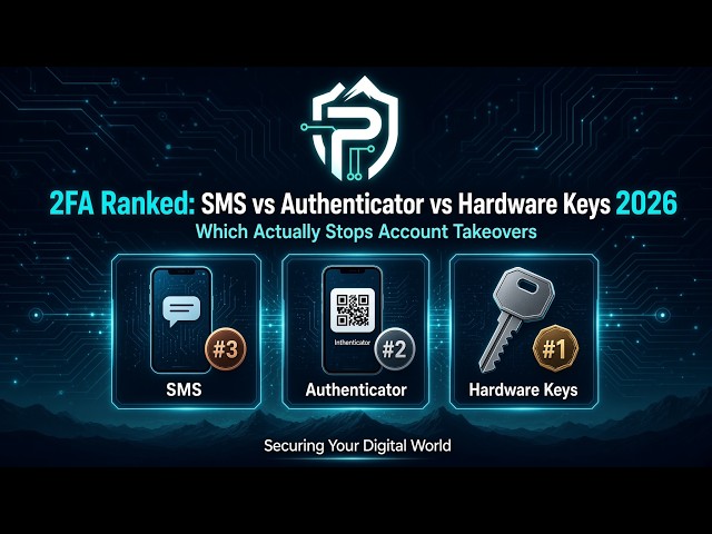2FA Ranked: SMS vs Authenticator vs Hardware Keys 2026
