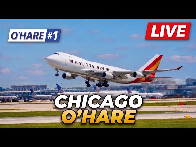 🔴 LIVE AIRPORT | Plane Spotting at Chicago O’Hare ✈️