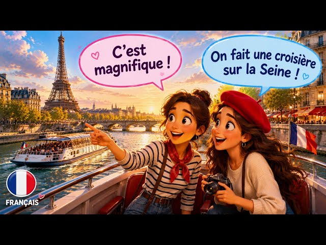 10 French Dialogues | A Cruise on the Seine in Paris 🇫🇷