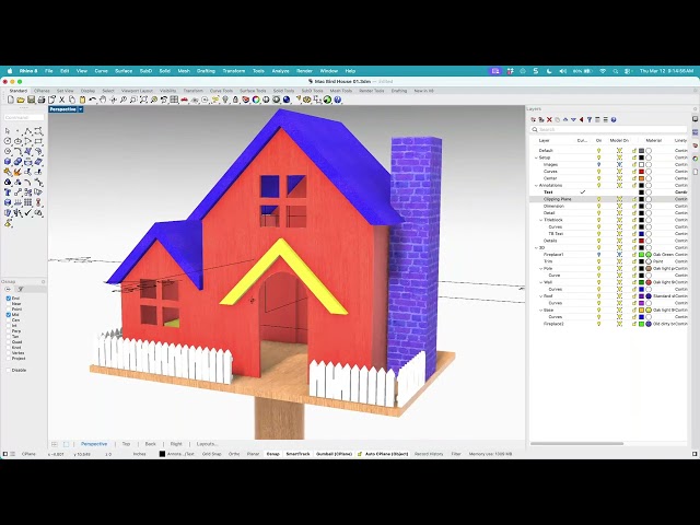 Getting Started Rhino 8 Mac- Bird House build