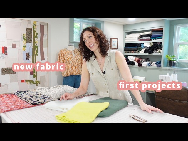 First Projects in the New Sewing Roooooom (and a little fabric haul)