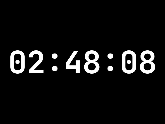 3-Hour Deep Work Timer (4K) | Silent Countdown for Studying & Focus