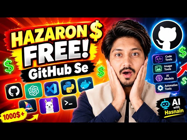 🚀 GitHub Explained in Urdu || Hindi || Get $1000s Worth of Tools FREE! 💰🔥