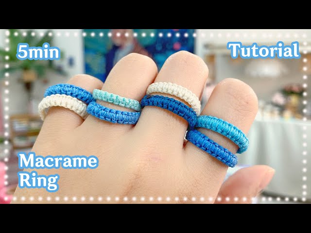 ENG) How to make waterproof macrame rings in 5 minutes!