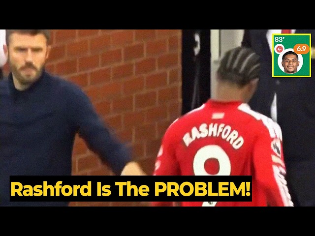 Look at Rashford’s Reaction After Carrick Subbed Him Off vs Man City!