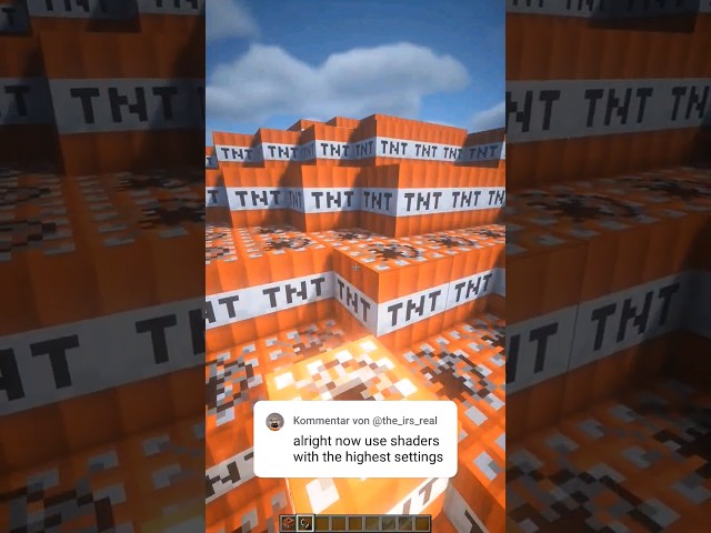 Minecraft TNT Explosion...🤩 NO LAG (NASA PC) #minecraft