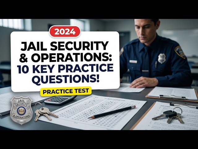 Basic Jail Security & Operations Practice Test: 10 Key Exam Questions with Full Explained Answers