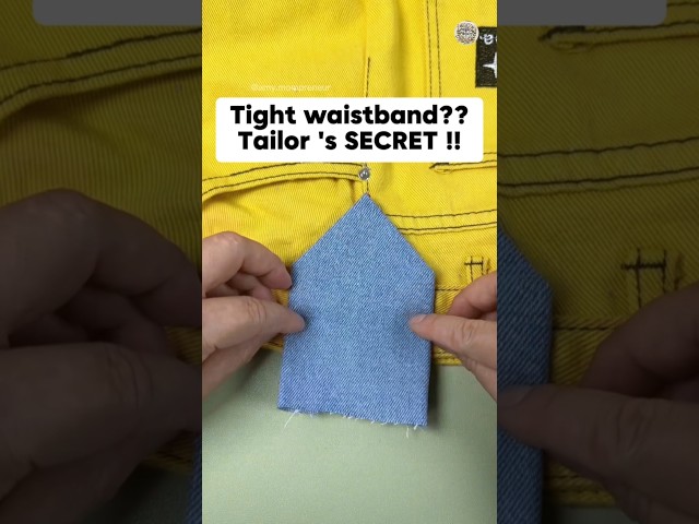 Resize Waistband Trick | How to Enlarge a Tight Waistband  NO Sewing Machine #shorts #sewing #tips