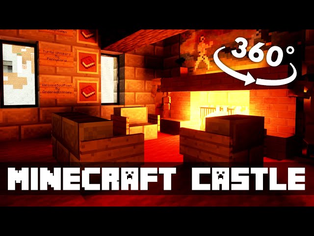 Minecraft In 360° VR - 8K | Realistic Castle Tour | Sonic Ether Shaders + Ray Tracing!